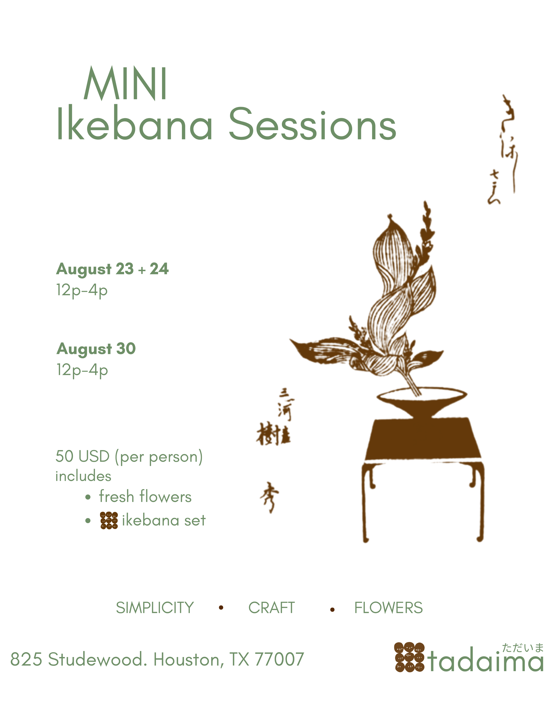 Mini Ikebana Sessions