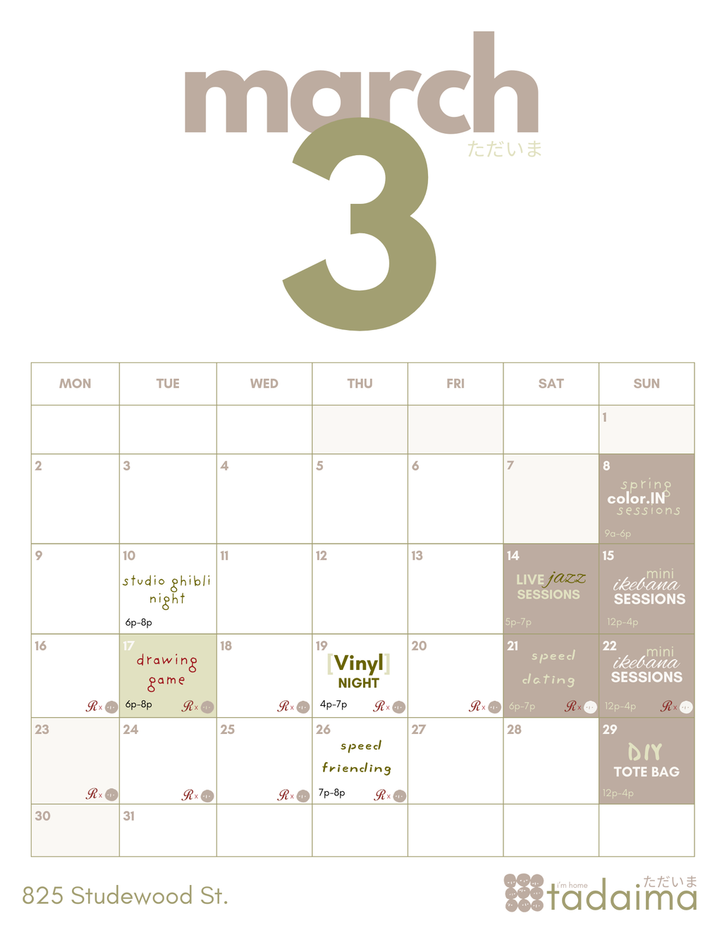 Tadaima Speed Dating