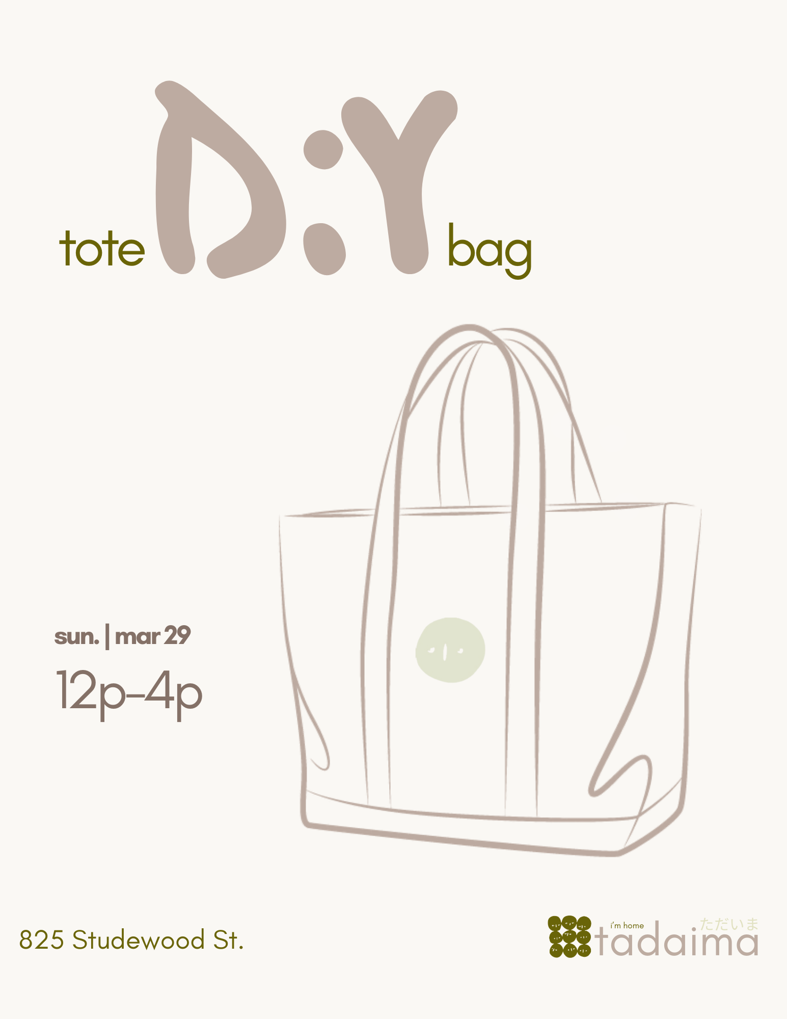 DIY tote bag sessions