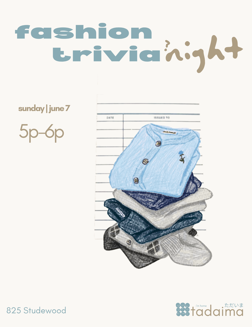 Fashion Trivia Night
