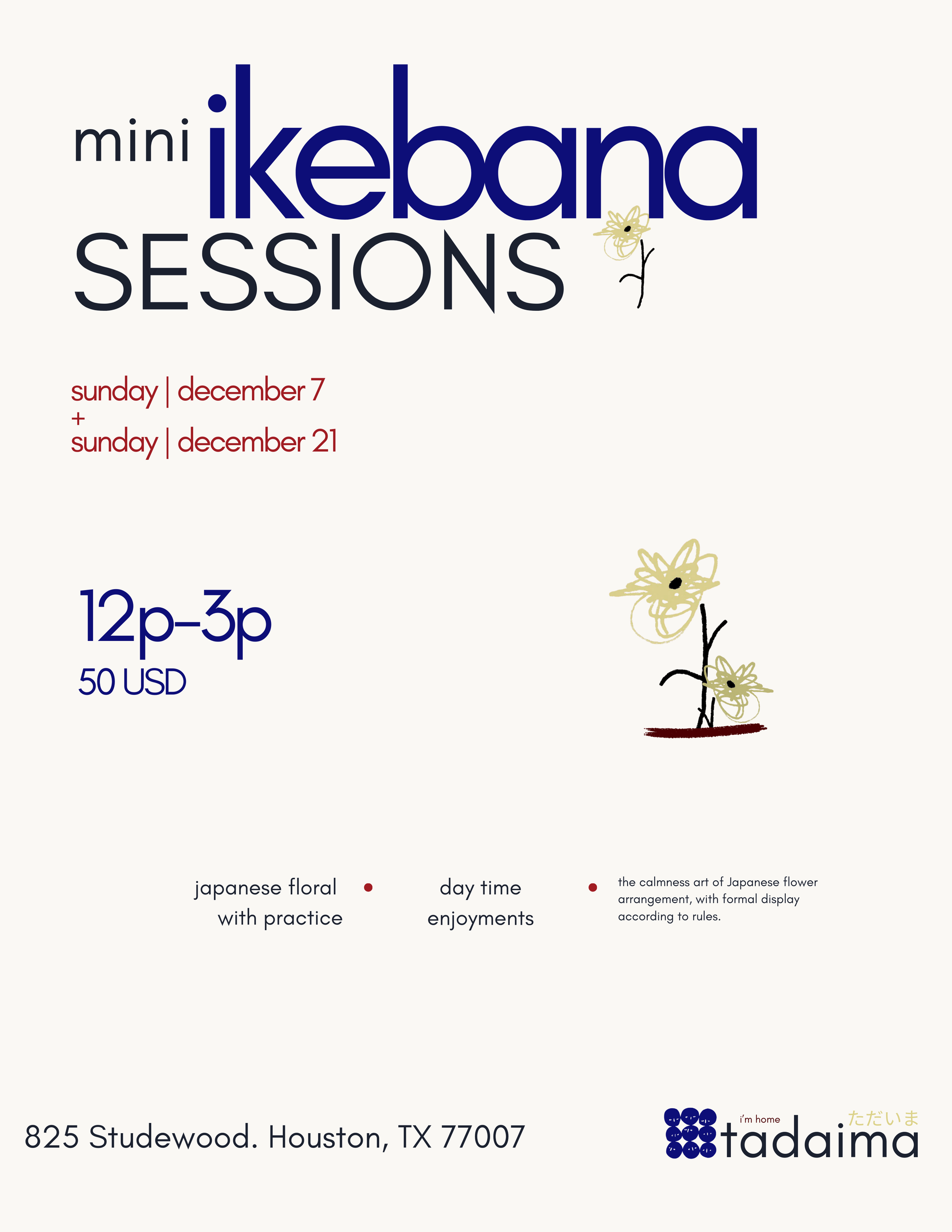 Mini ikebana sessions