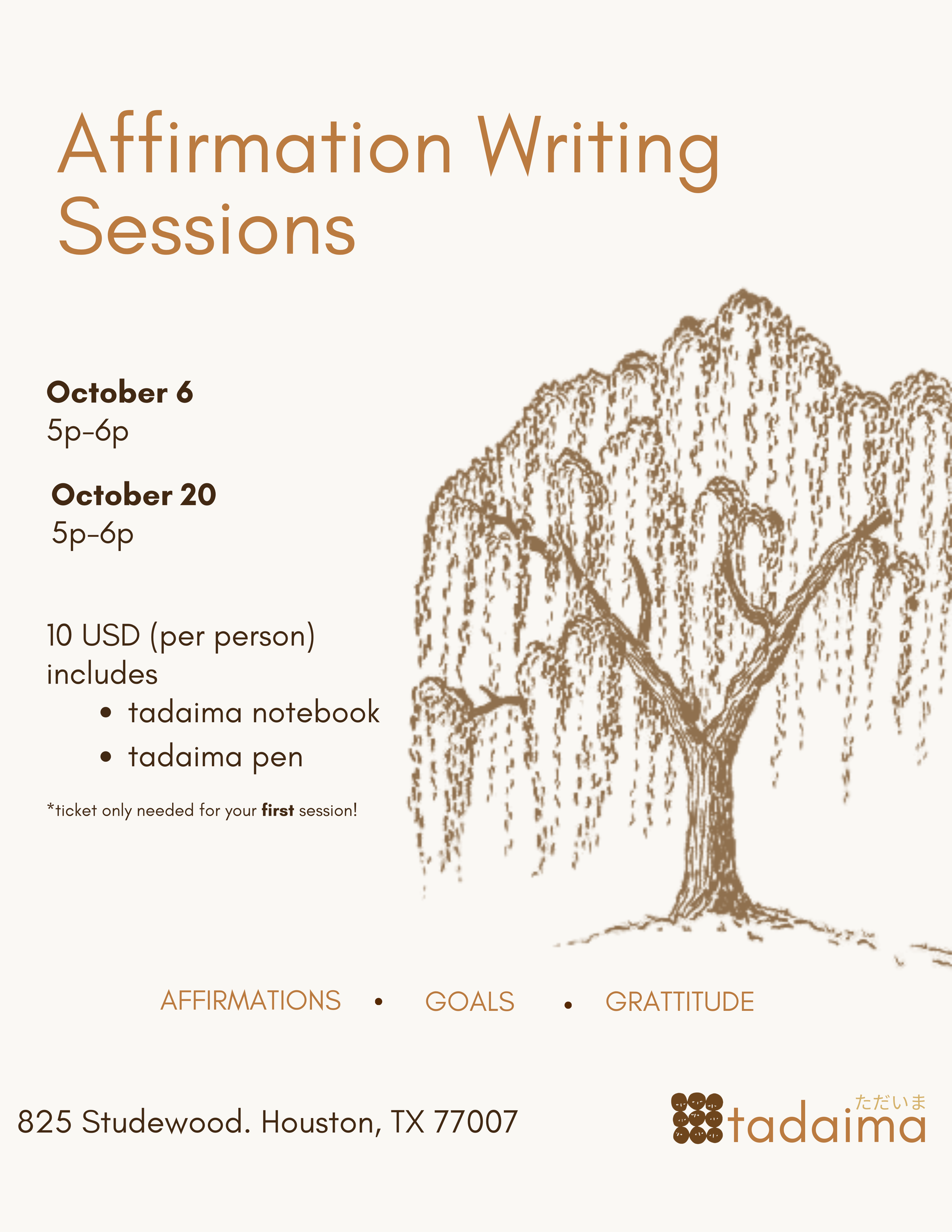 affirmations writing session