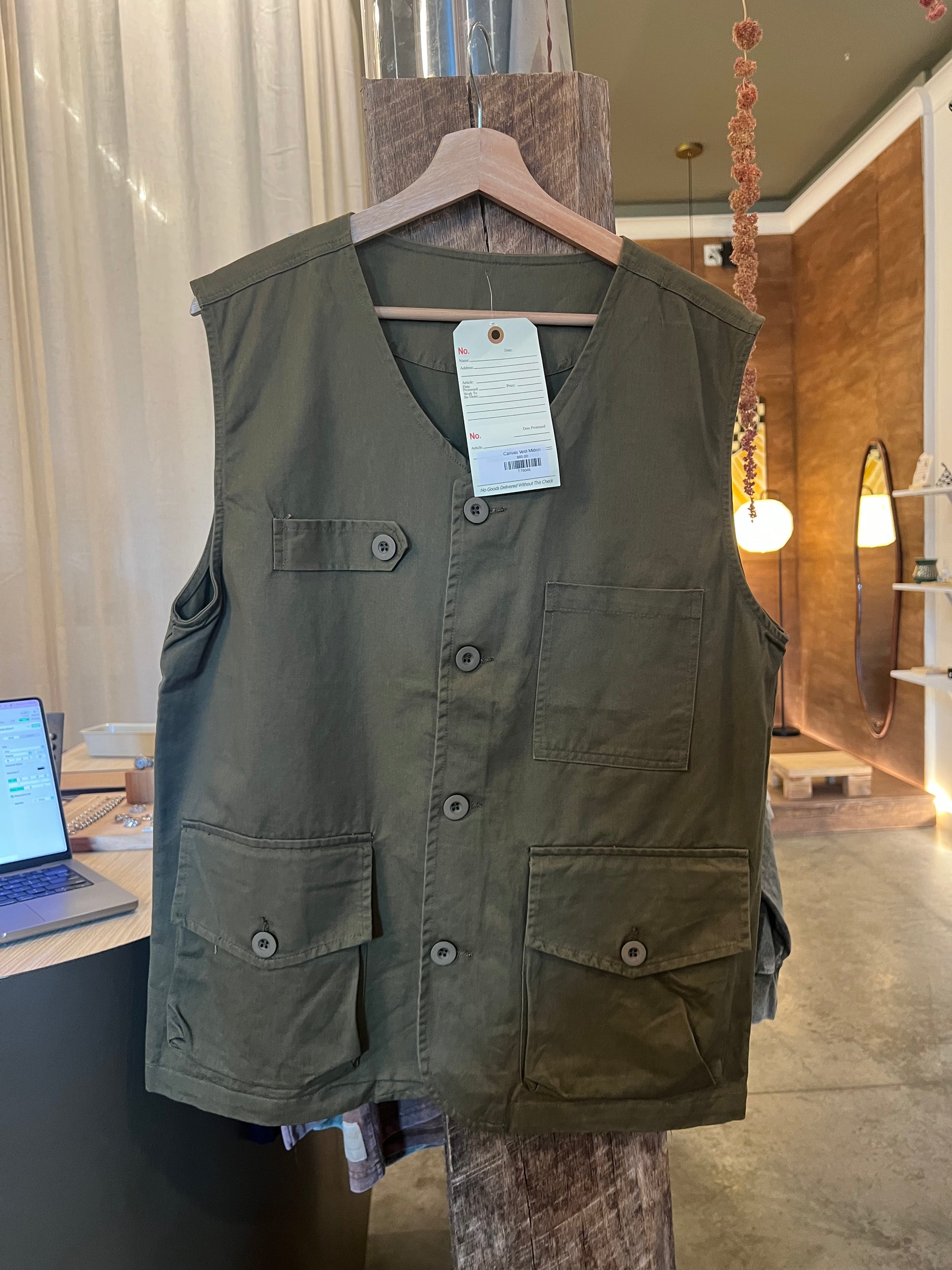 Canvas Vest Midori